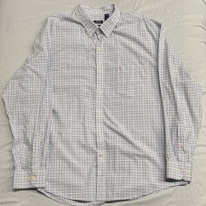 Izod Multicolor Plaid Button Down Shirt